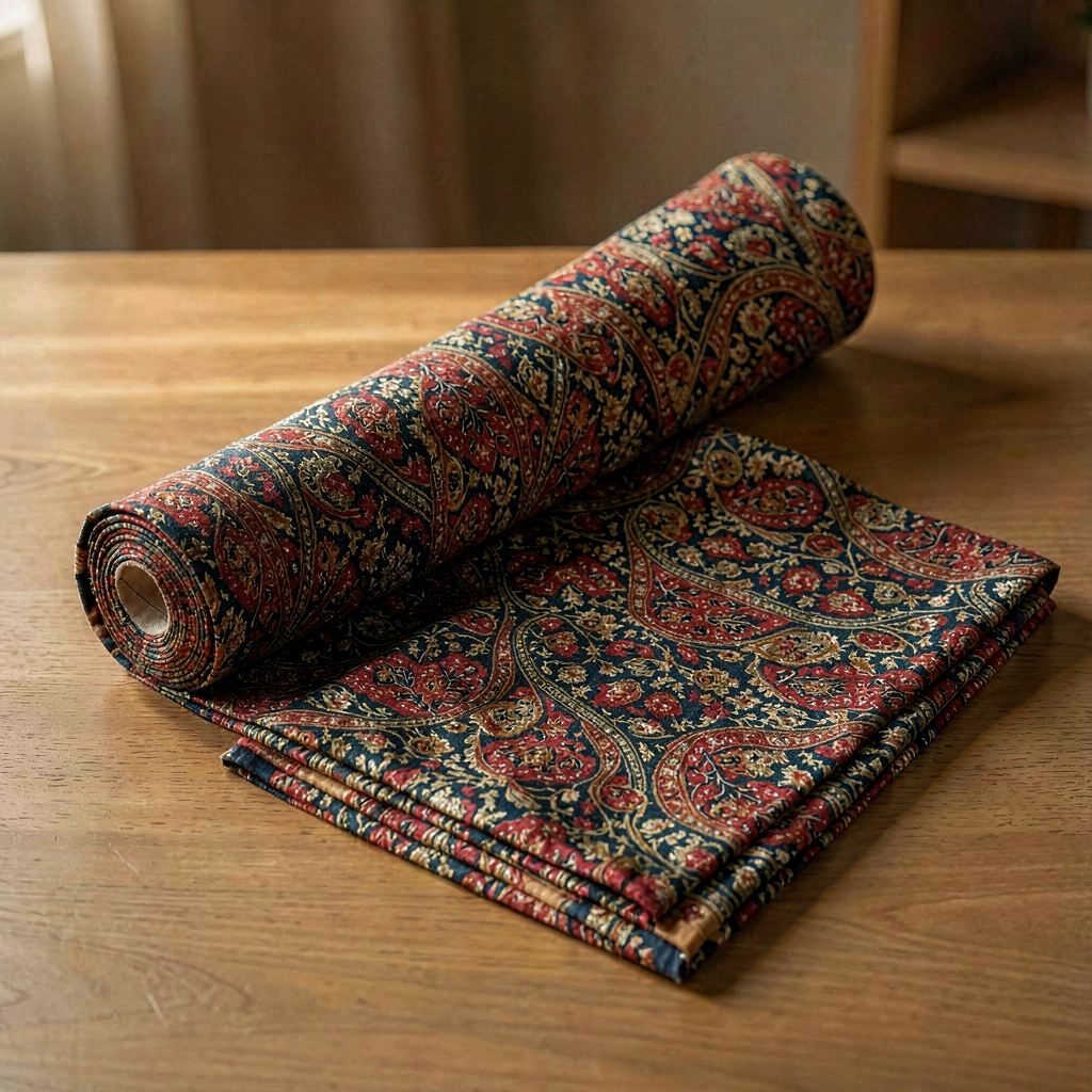 Kantha Print Fabric - Multi Color