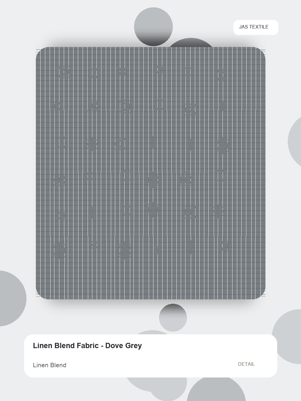 Linen Blend Fabric - Dove Grey thumbnail 2