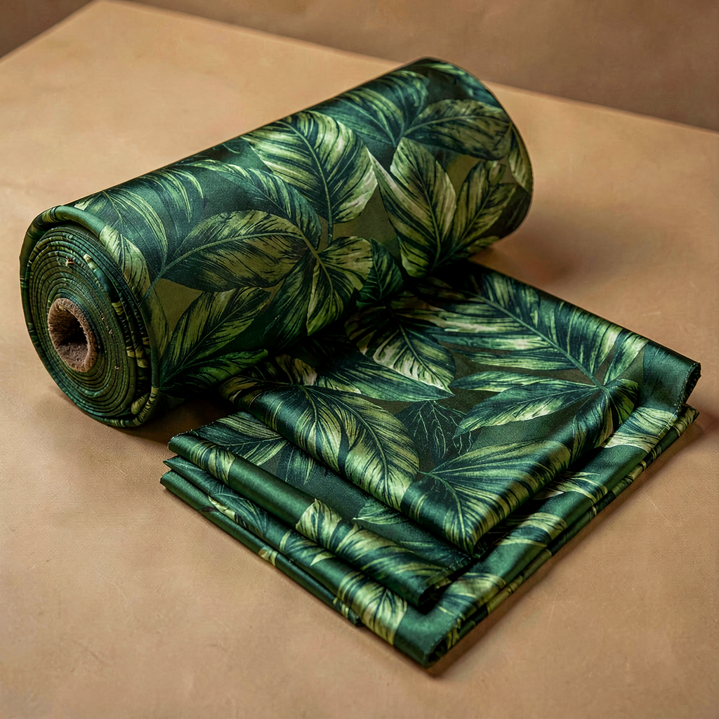 Rayon Fabric - Tropical Green