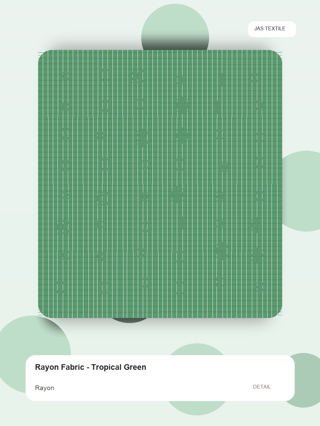 Rayon Fabric - Tropical Green thumbnail 2