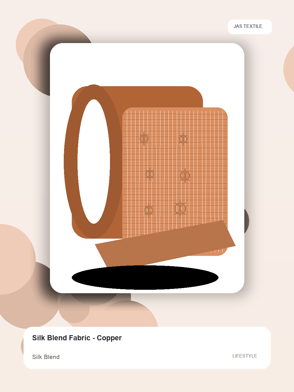 Silk Blend Fabric - Copper thumbnail 3