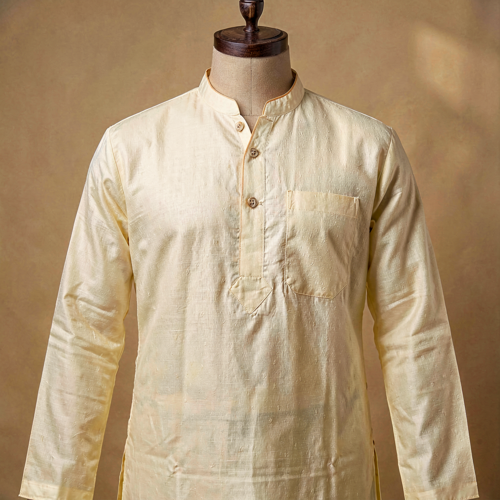 Men's Dhoti Kurta Set - Cream