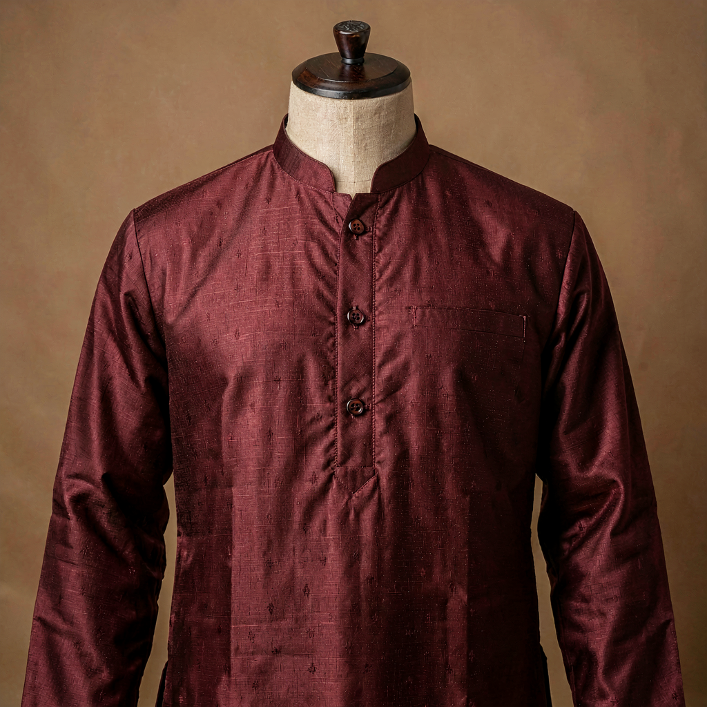 Men's Festival Kurta - Maroon