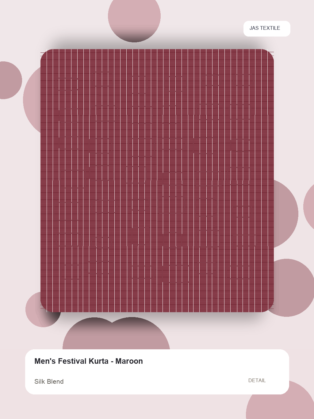 Men's Festival Kurta - Maroon thumbnail 2