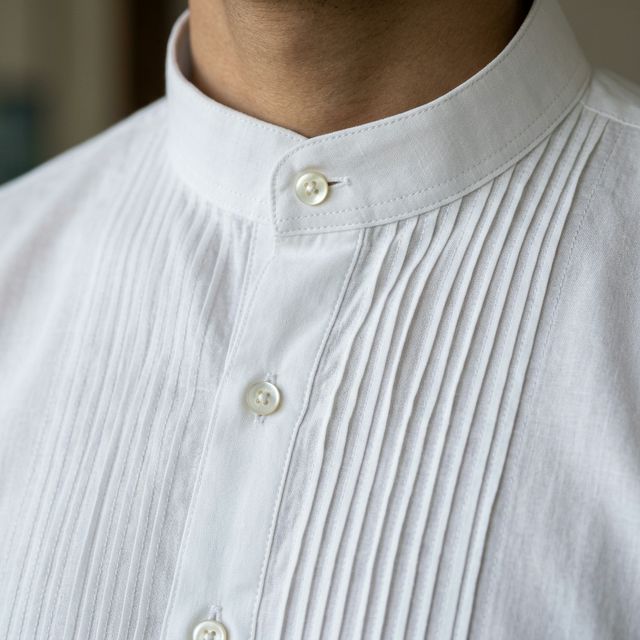 Men's Cotton Kurta — Pure White thumbnail 2