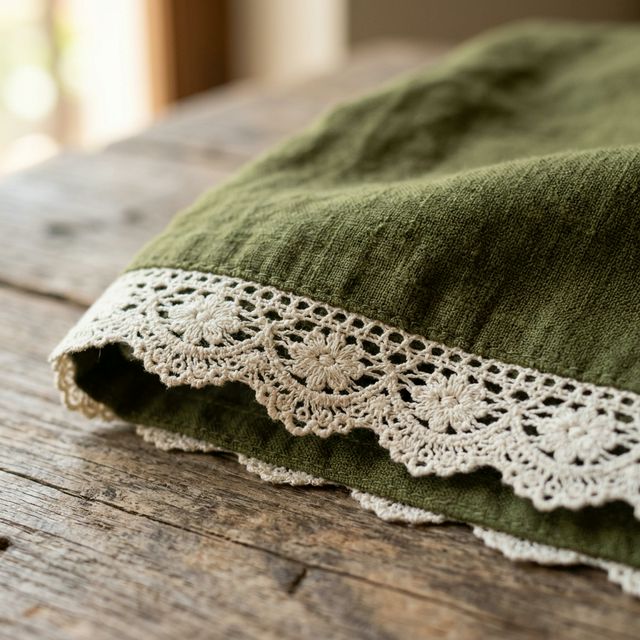 Cotton Coord Set — Olive Green thumbnail 2