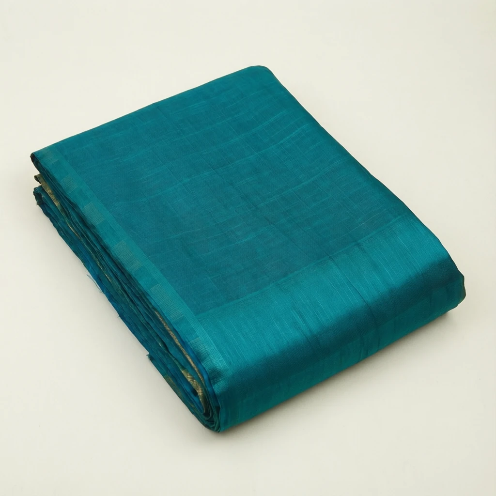 Cotton Tant Saree Teal