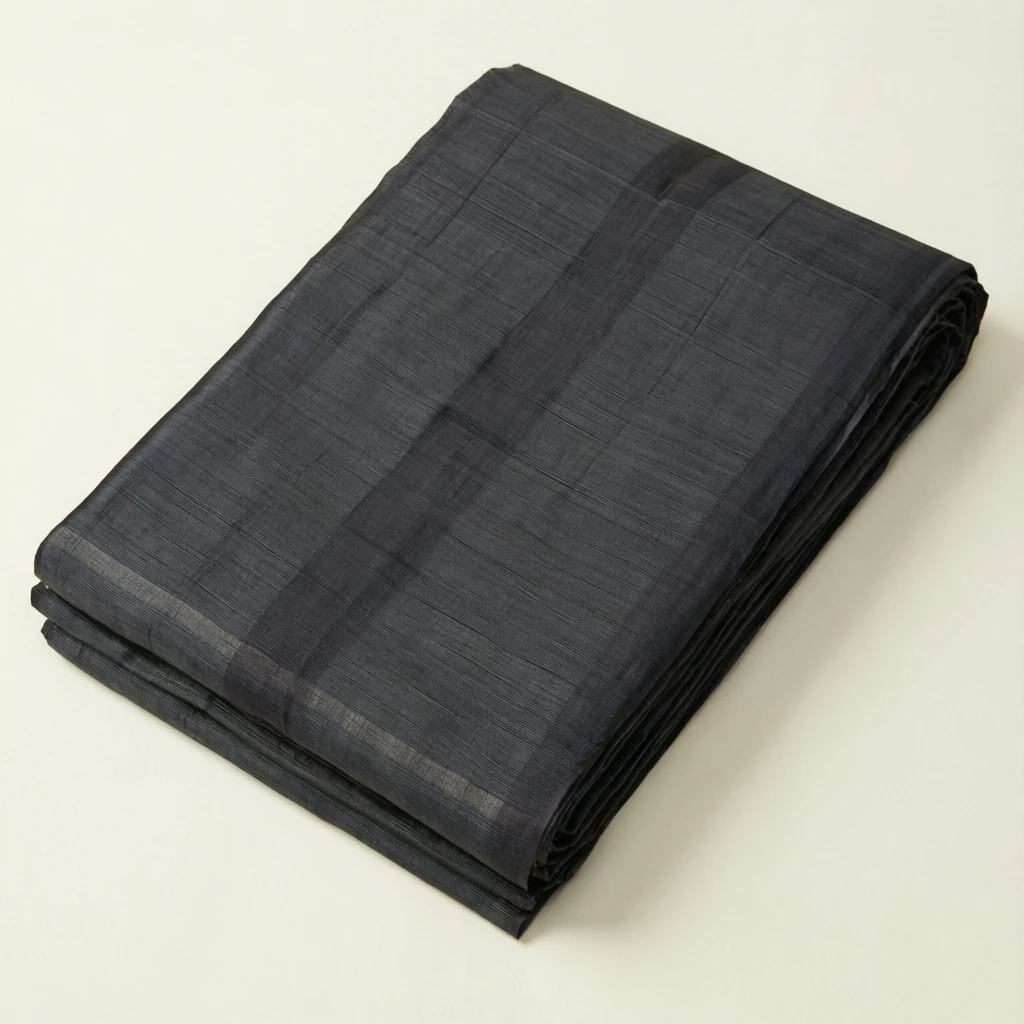 Cotton Tant Saree Charcoal