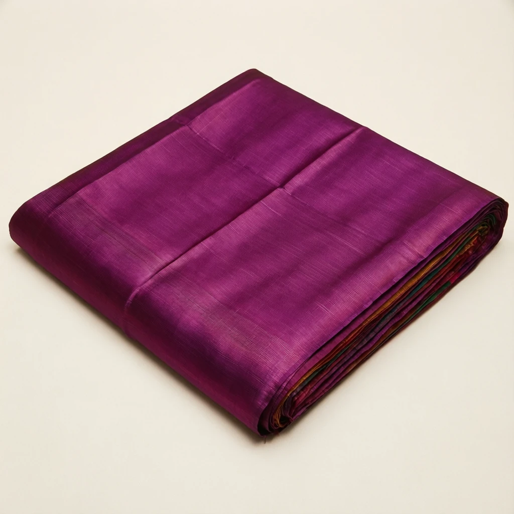 Silk Blend Tant Saree Mauve