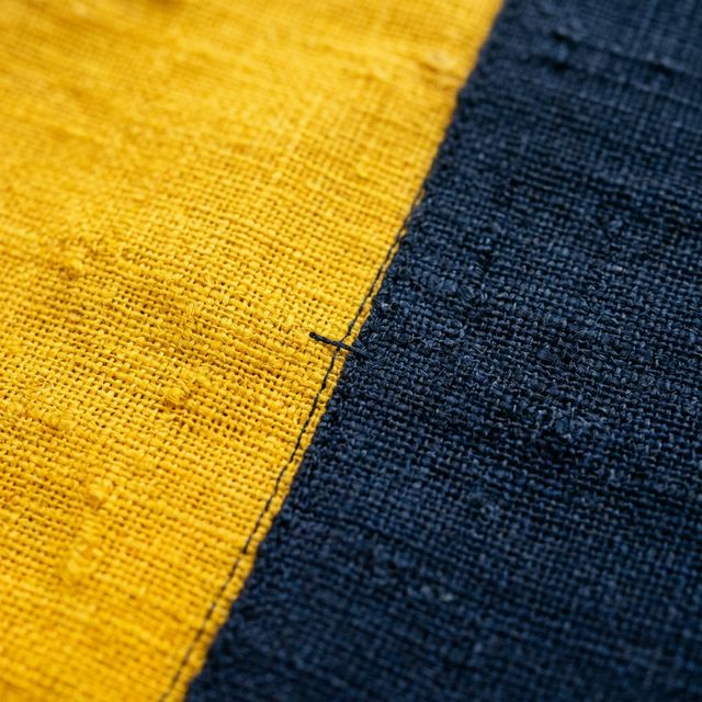 Linen Saree — Mango Yellow thumbnail 2