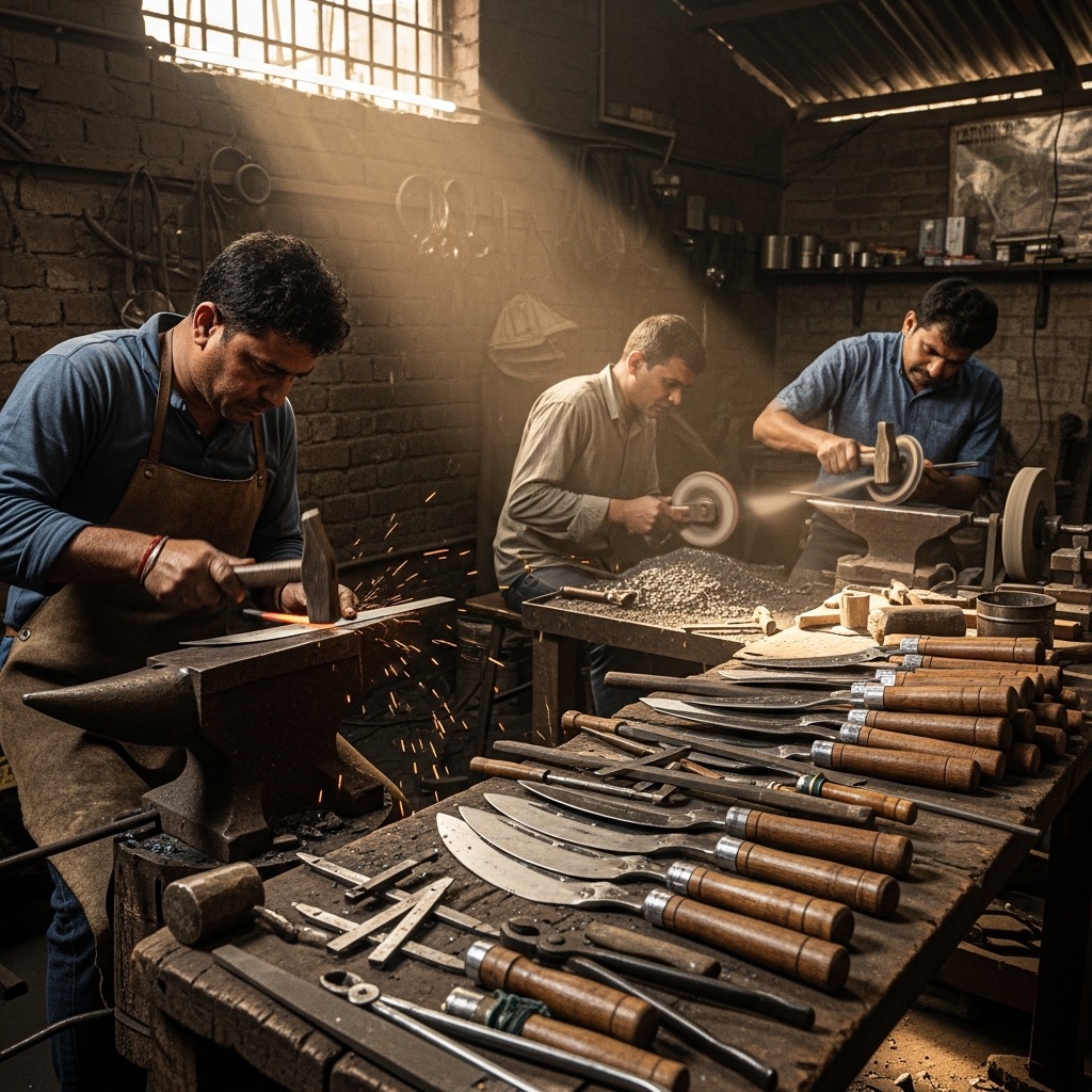 Khurpi Set (Stainless Steel, 3 pcs) - View 2