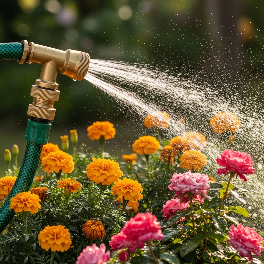 Brass Hose Nozzle (Adjustable) - View 3