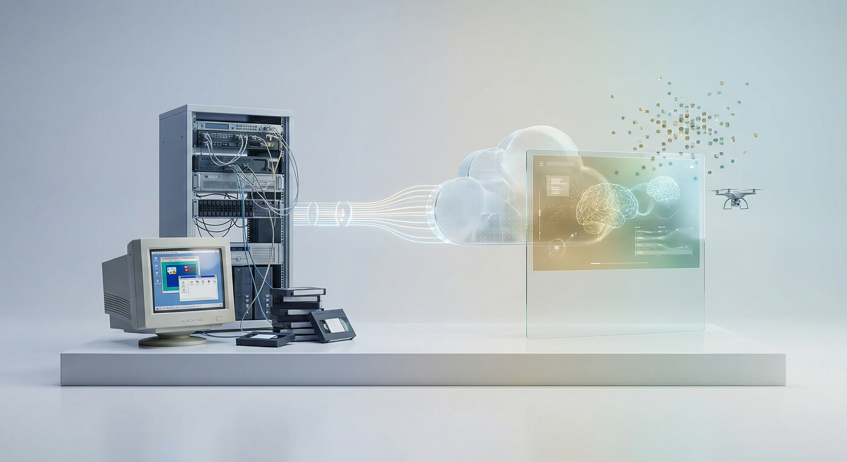 Technology evolution from legacy systems to modern workflows