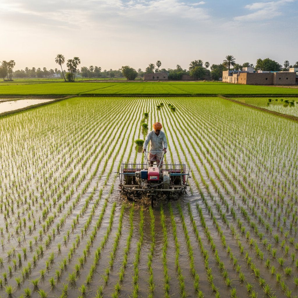 Walking Paddy Transplanter view 3