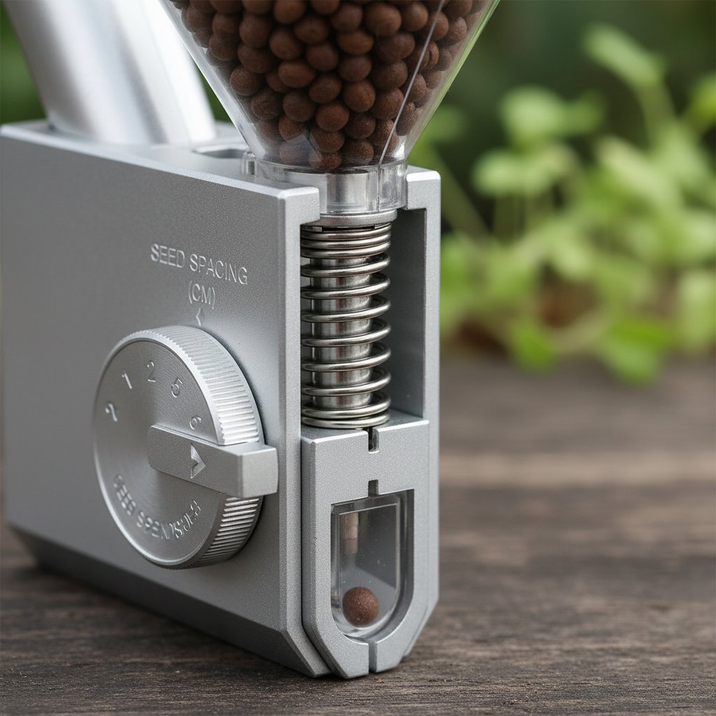 Hand Push Dibbler Planter view 2