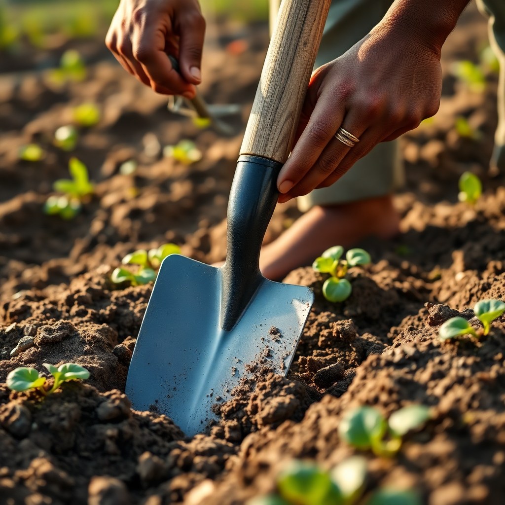 Hand Spade (Heavy-Duty Carbon Steel) view 3