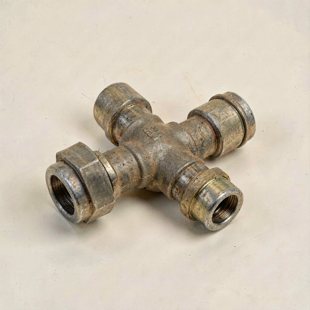 Hose Y Connector with Twin Valves