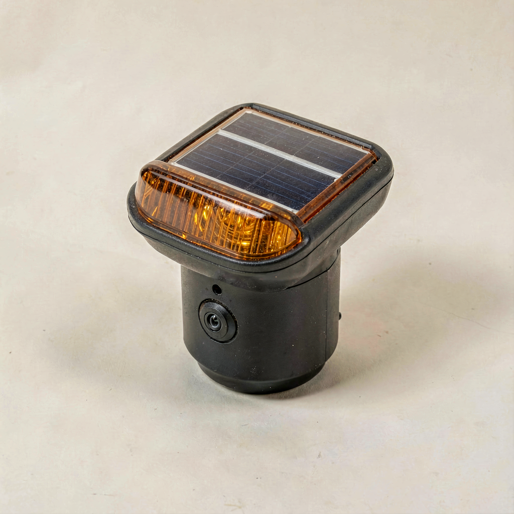 Solar Fence Warning Light