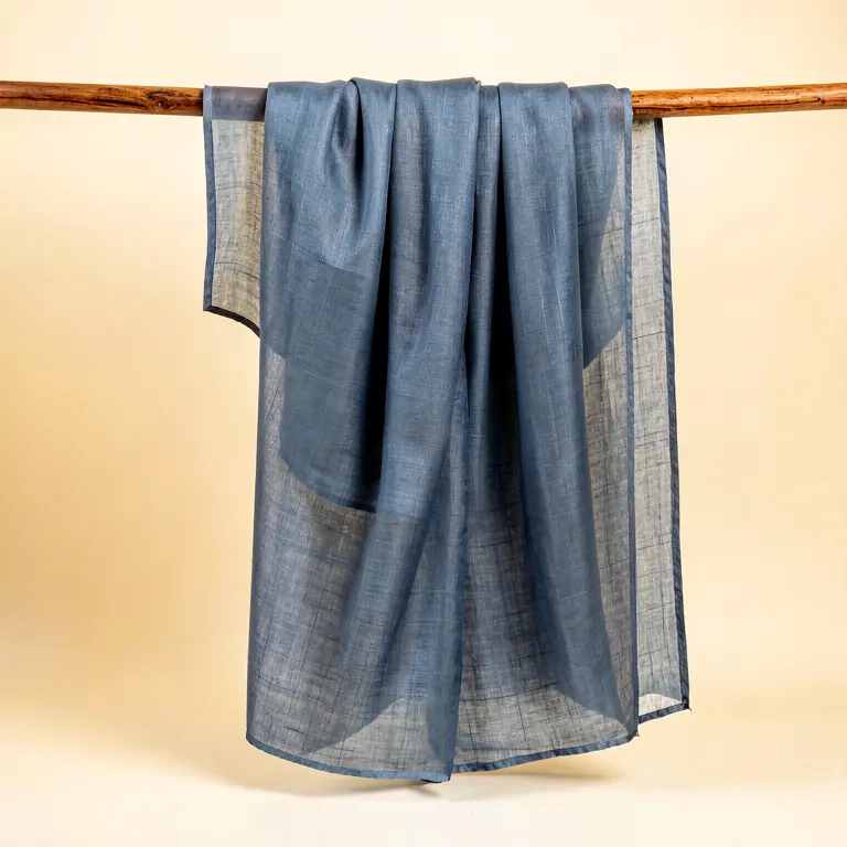 Cotton Jamdani Dupatta Blue