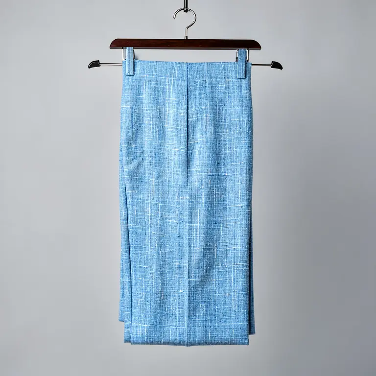 Handloom Cotton Pants Blue
