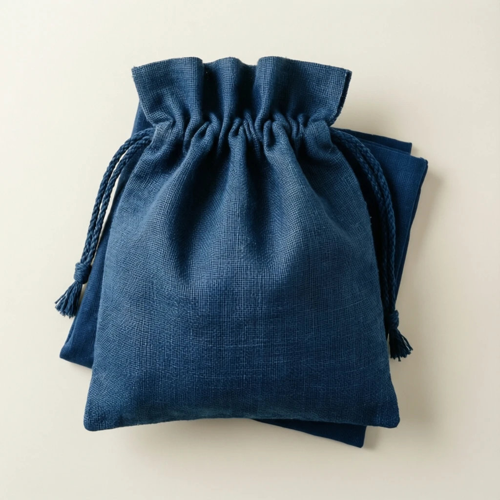 Jute Potli Bag Indigo