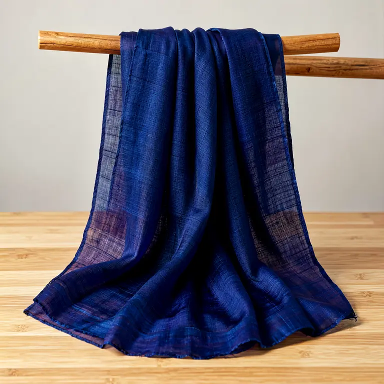 Handloom Jamdani Dupatta Blue