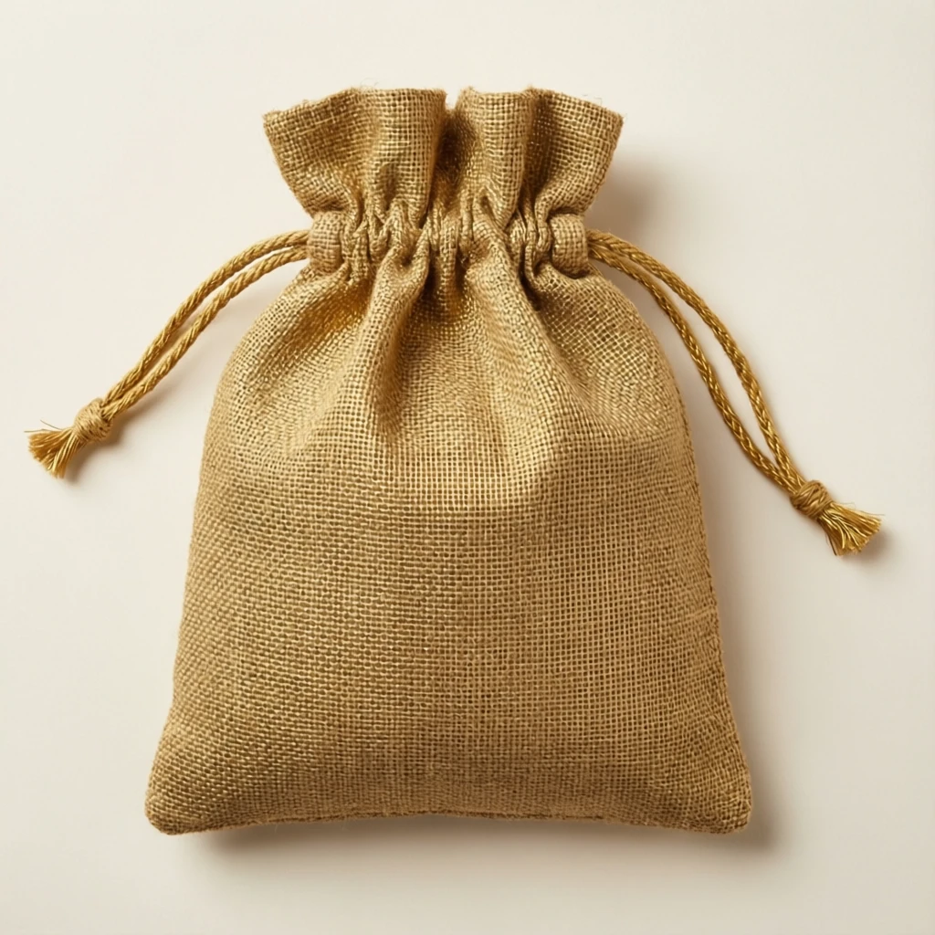 Jute Potli Bag Gold