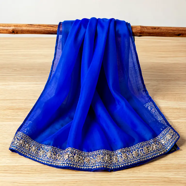 Festive Jamdani Dupatta Blue