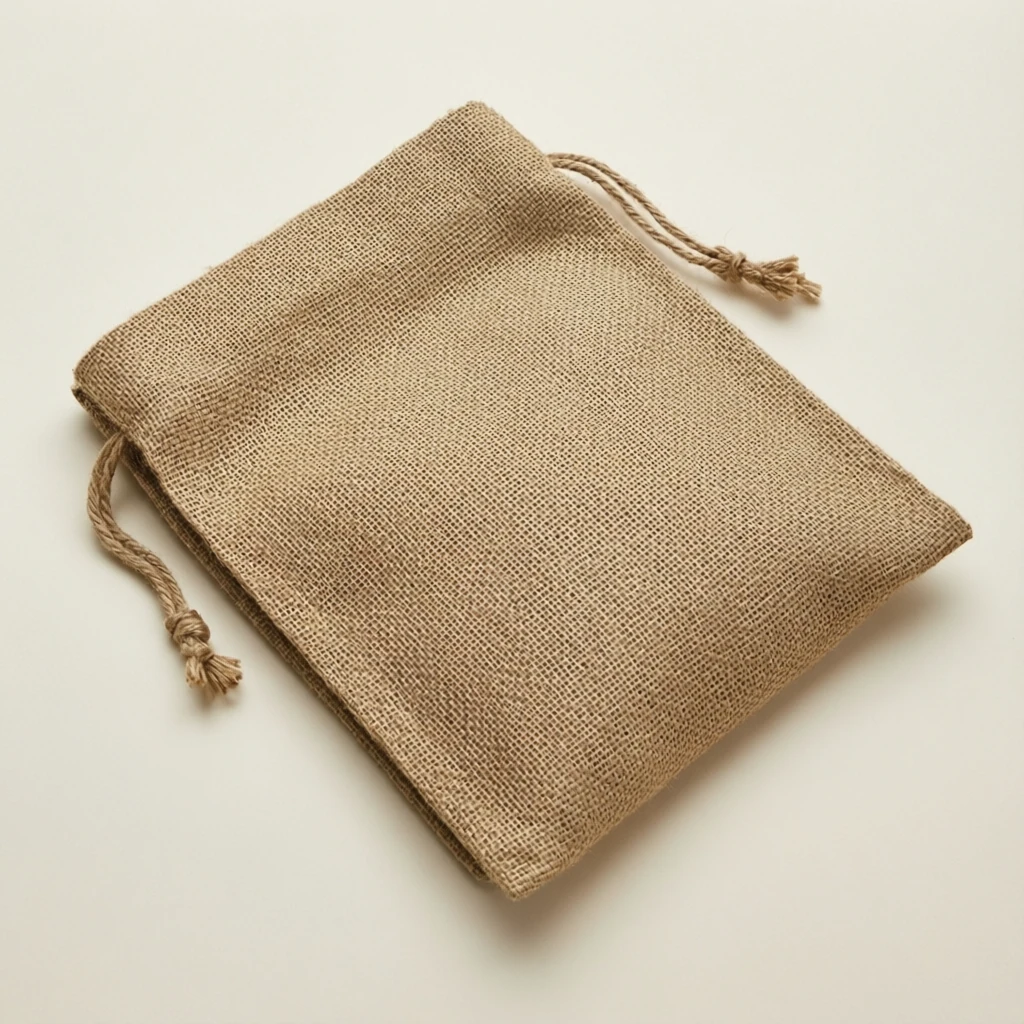 Jute Potli Bag Ruby