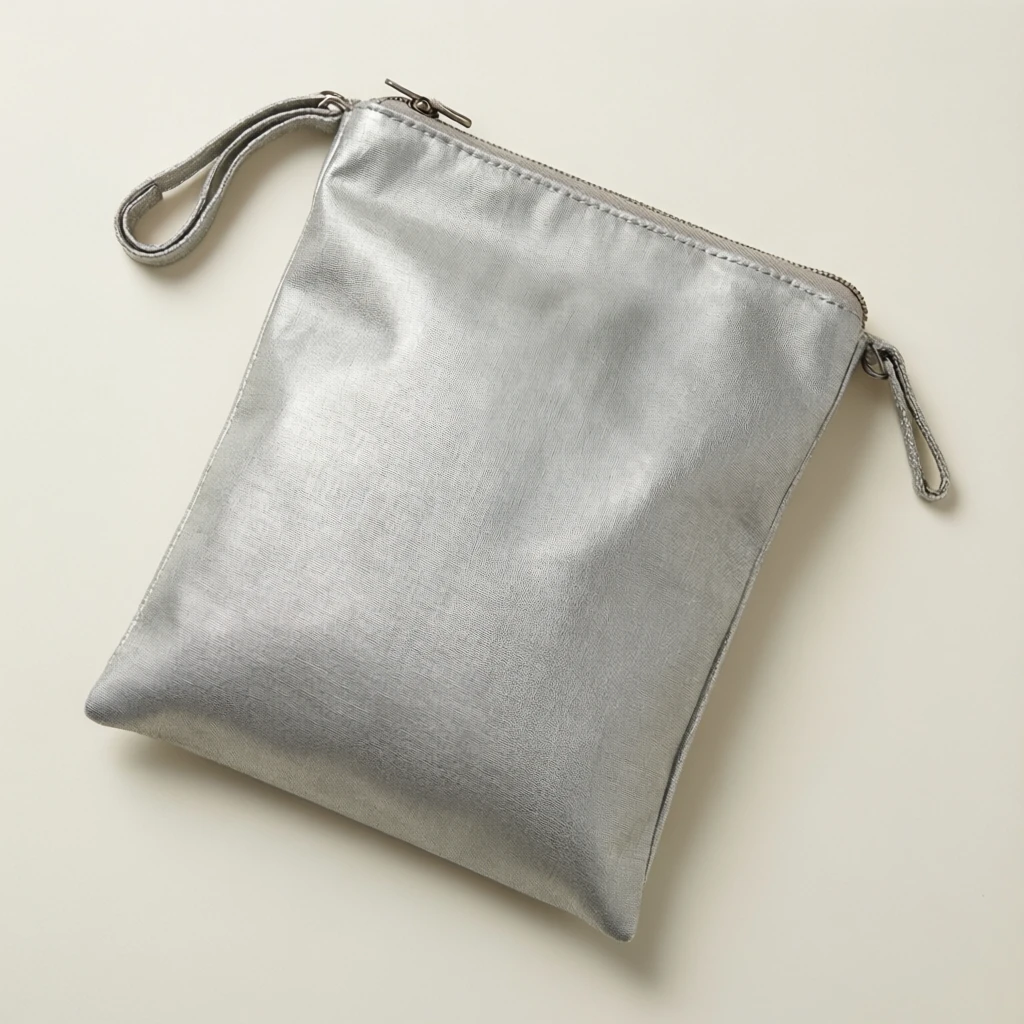 Cotton Potli Bag Silver