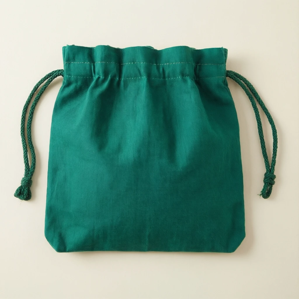 Cotton Potli Bag Emerald