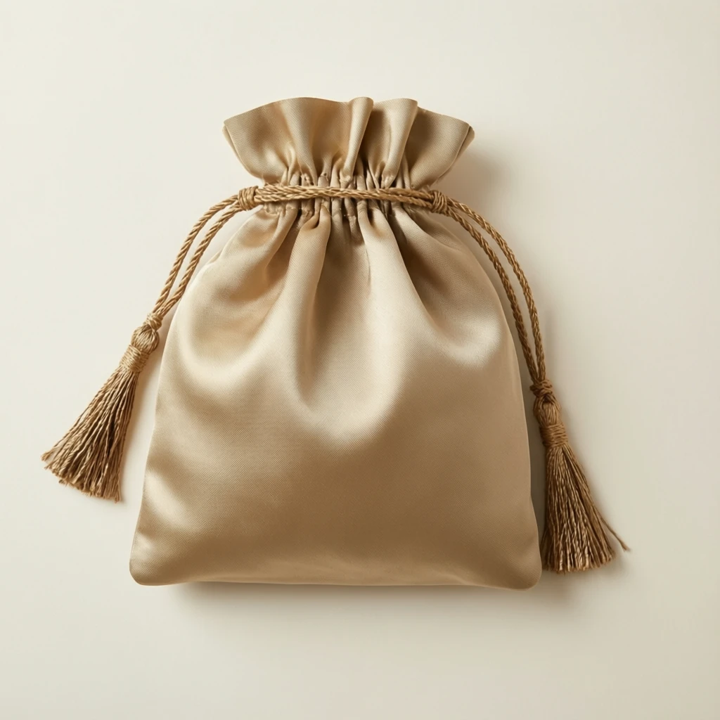 Silk Blend Potli Bag Natural