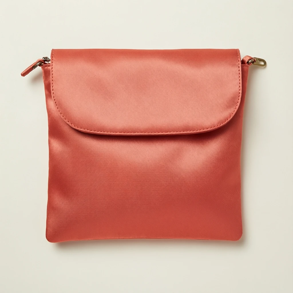 Silk Blend Potli Bag Coral
