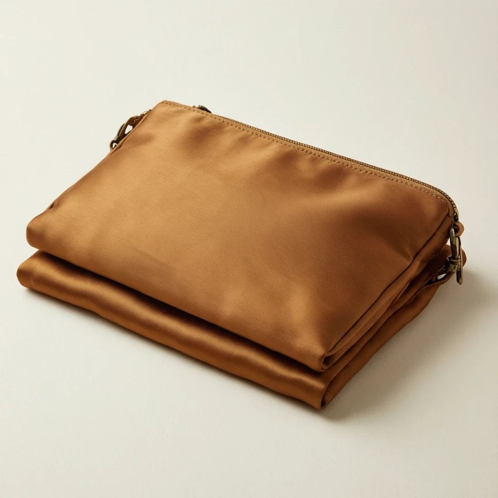 Silk Blend Potli Bag Tan