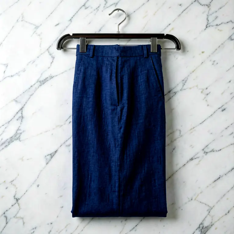 Lightweight Cotton Pants Blue