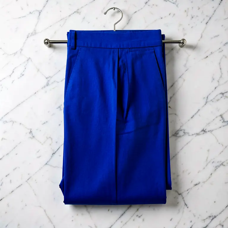 Ethnic Cotton Pants Blue