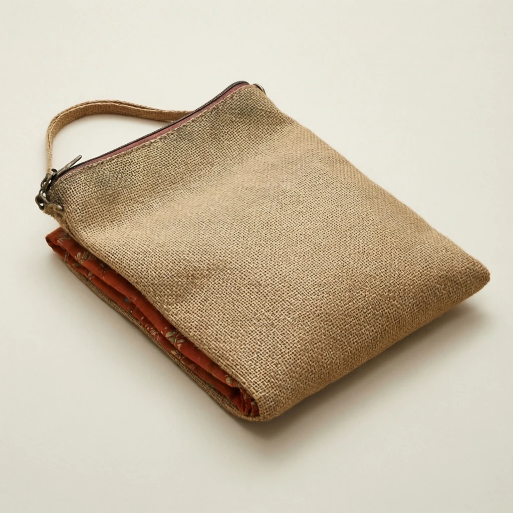 Oxidized Metal Potli Bag Natural