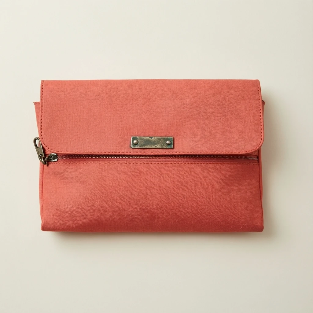 Oxidized Metal Potli Bag Coral