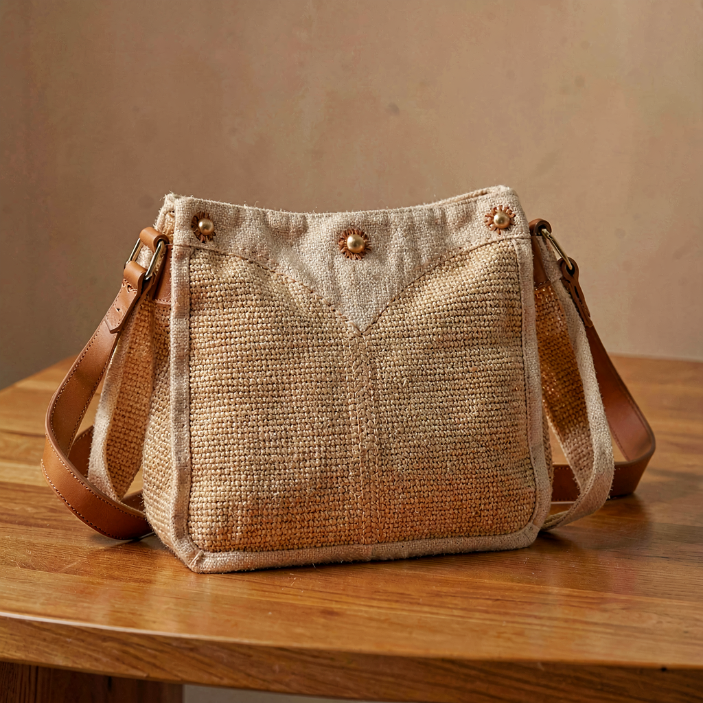 Jute Sling Bag - Tan