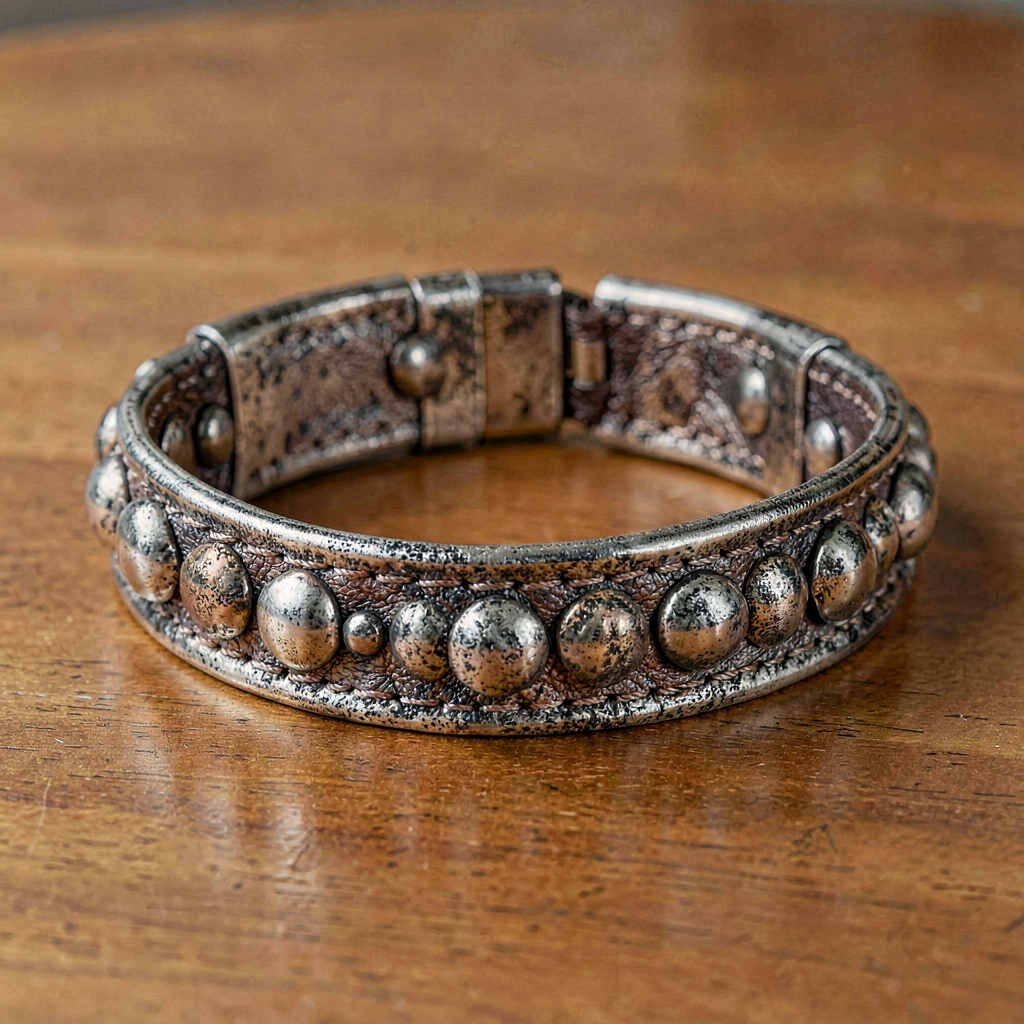 Oxidized Kada Bracelet