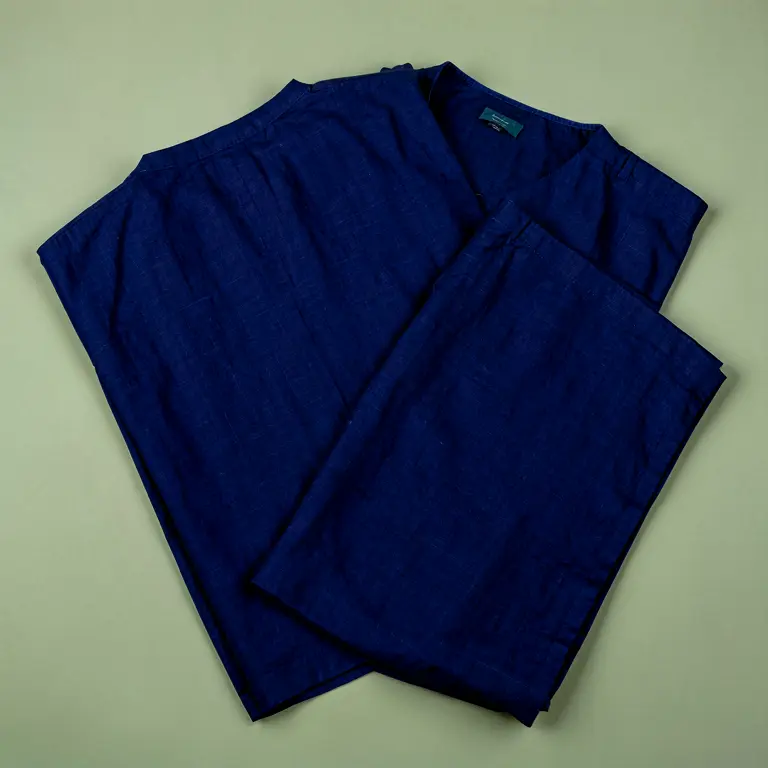 Cotton Palazzo Set Blue