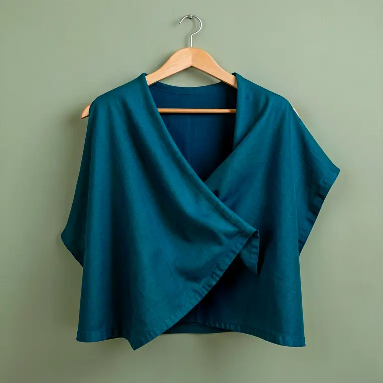 Cotton Shrug Blue