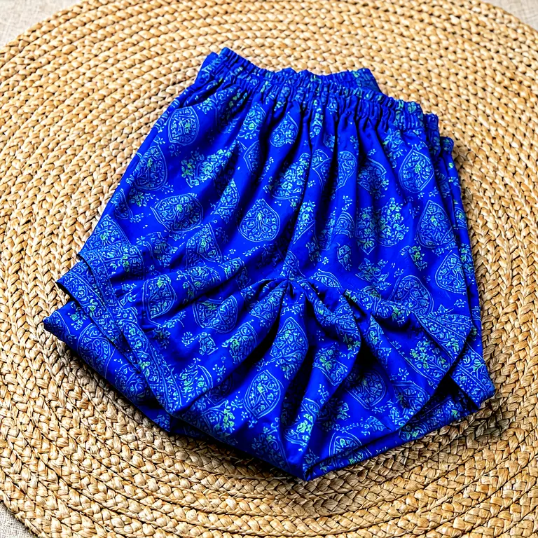 Printed Churidar Blue
