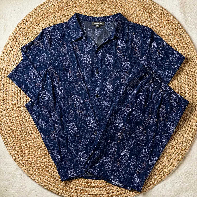 Printed Festival Set Blue