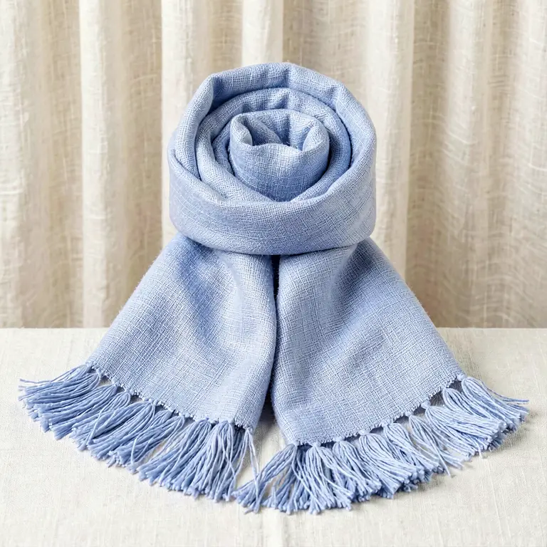 Handloom Kantha Stole Blue