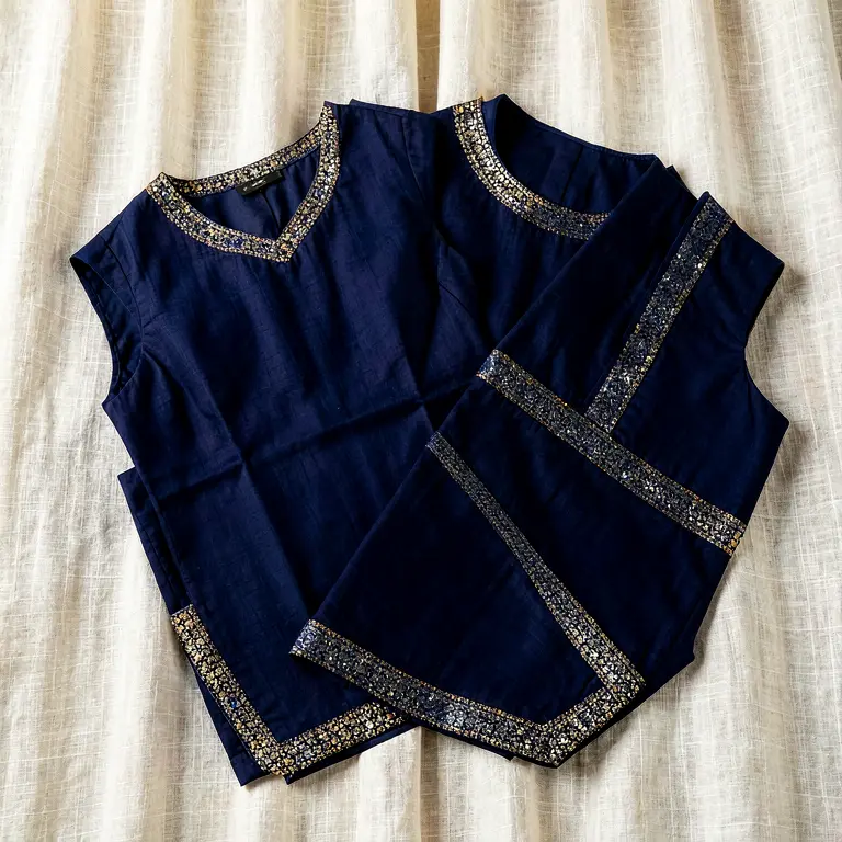 Festive Kurta Set Blue