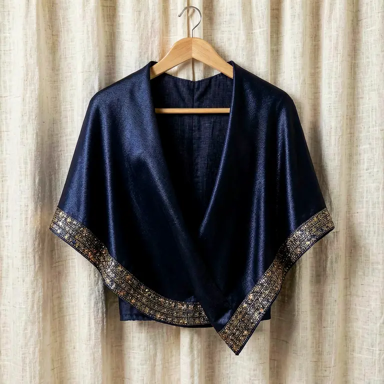 Festive Shrug Blue