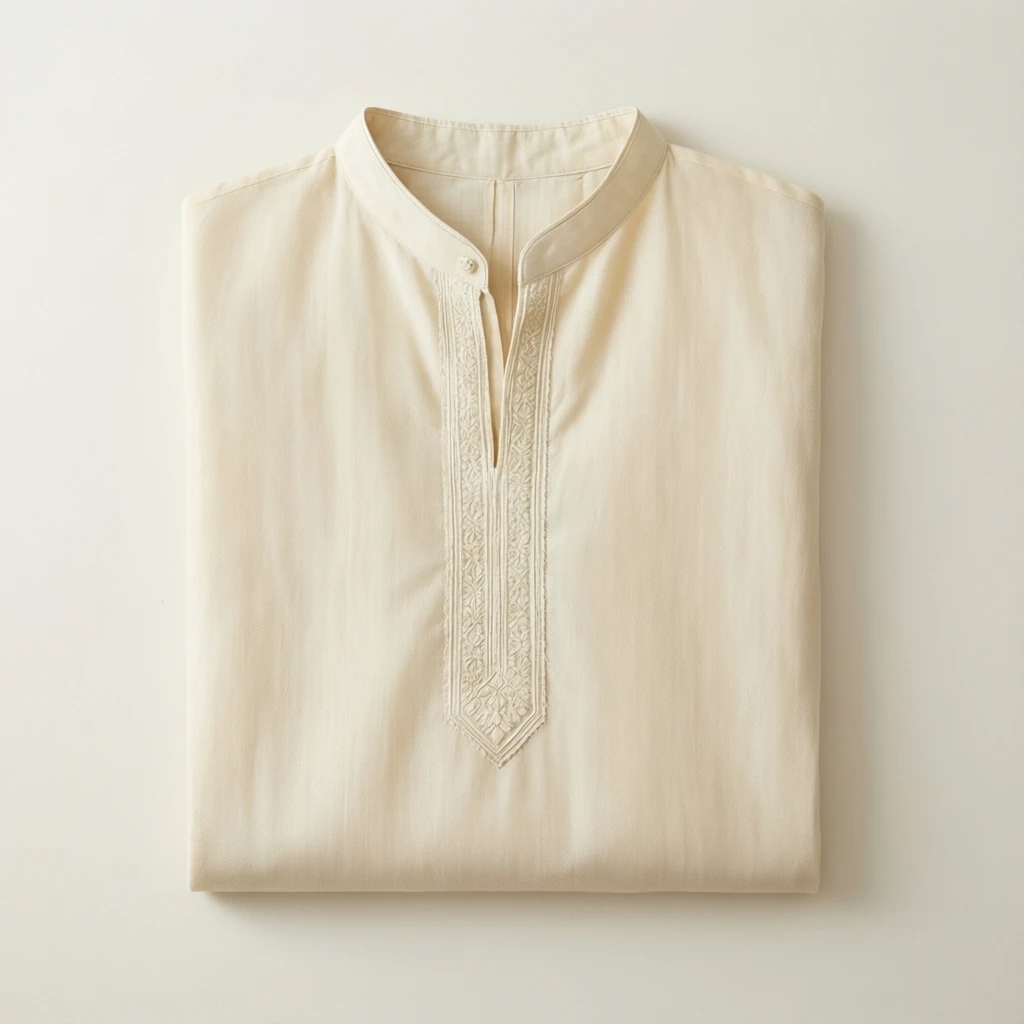 Cotton Cape Kurta Ivory