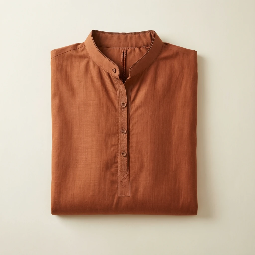 Cotton Cape Kurta Copper