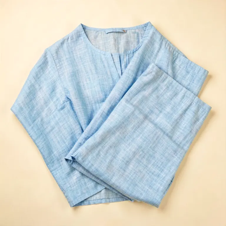 Lightweight Kurta Set Blue